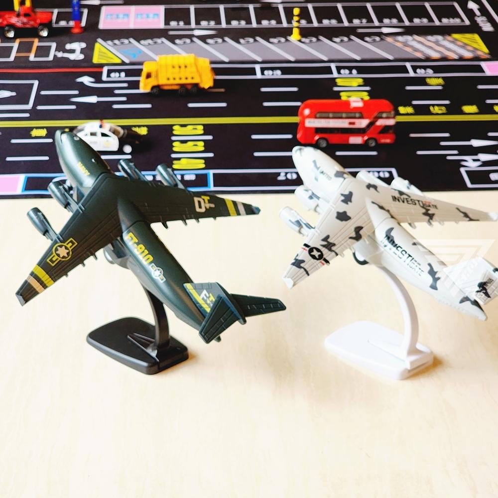 【台灣出貨】【22CM 聲光波音C-17運輸機/盒裝帶支架】合金飛機模型 大型玩具飛機 軍事飛機模型 飛機玩具-細節圖7