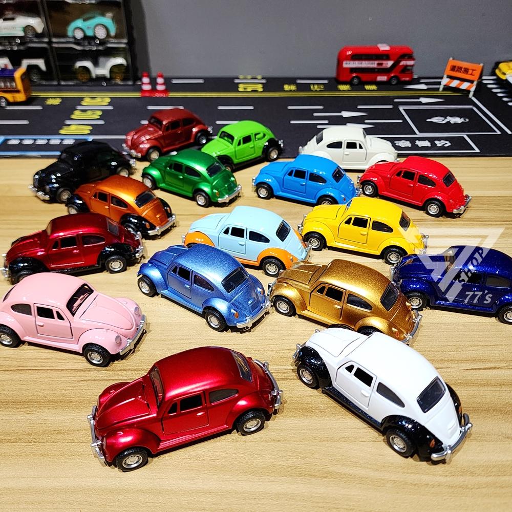 【台灣出貨】【18色 3開門 合金金龜車】迴力金龜車 模型金龜車  可開門金龜車 迴力玩具車  汽車玩具 合金玩具車-細節圖2