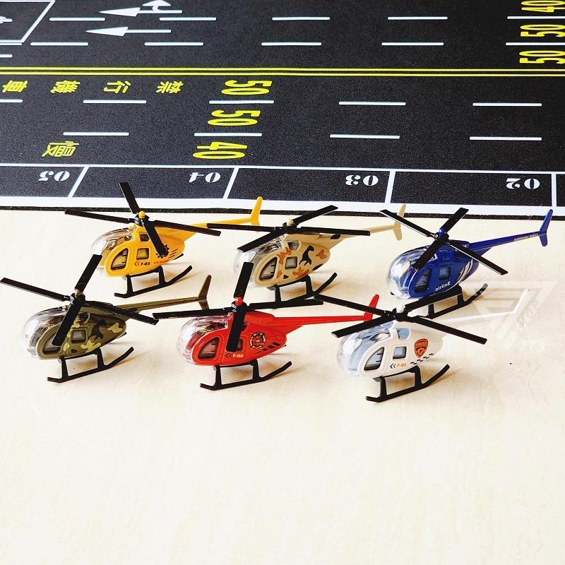 【台灣出貨】【仿真合金直升機模型/9色可選】1:64 玩具直升機 警察 救援直升機 119 玩具飛機 模型直升機-細節圖4
