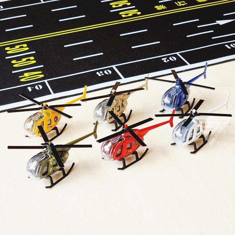 【台灣出貨】【仿真合金直升機模型/9色可選】1:64 玩具直升機 警察 救援直升機 119 玩具飛機 模型直升機-細節圖5