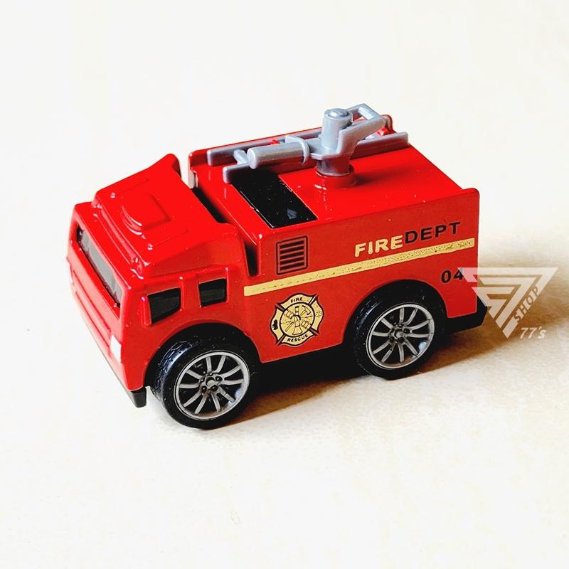【台灣出貨】【Q版城市消防車合金車/迴力車】玩具消防車 迷你消防車 口袋玩具車 玩具小汽車 小車車 救援車 mini車-細節圖8