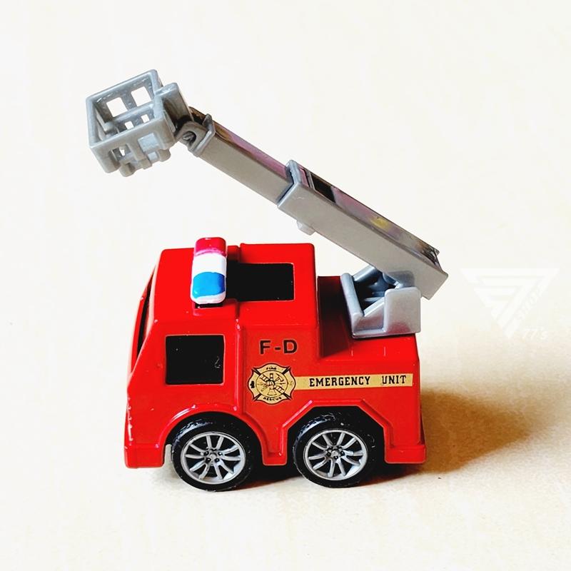【台灣出貨】【Q版城市消防車合金車/迴力車】玩具消防車 迷你消防車 口袋玩具車 玩具小汽車 小車車 救援車 mini車-細節圖9