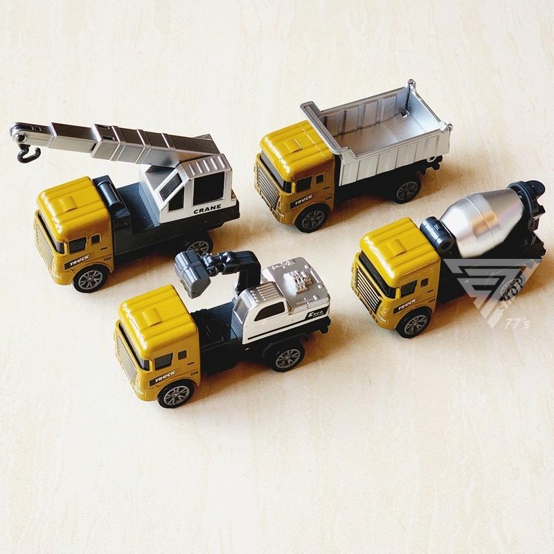 【台灣出貨】【金屬色工程車/8款可選】合金工程車玩具 細節可動 玩具車 吊車 怪手 挖掘車 砂石車 鏟土機 水泥車 堆高-細節圖2