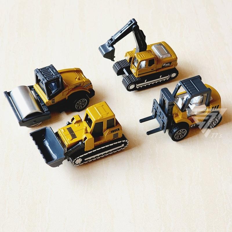 【台灣出貨】【金屬色工程車/8款可選】合金工程車玩具 細節可動 玩具車 吊車 怪手 挖掘車 砂石車 鏟土機 水泥車 堆高-細節圖3