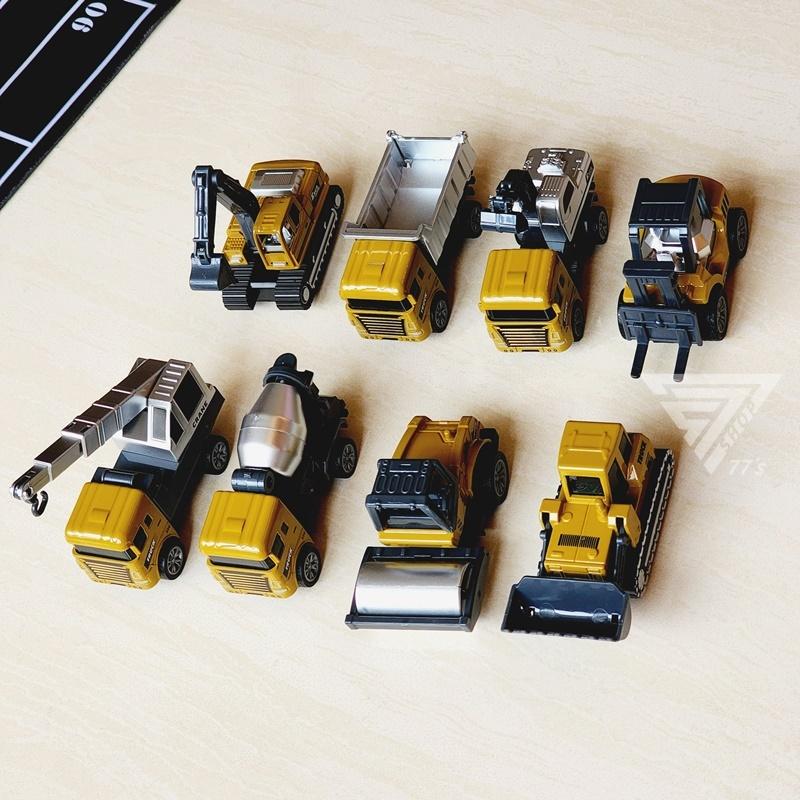 【台灣出貨】【金屬色工程車/8款可選】合金工程車玩具 細節可動 玩具車 吊車 怪手 挖掘車 砂石車 鏟土機 水泥車 堆高-細節圖6