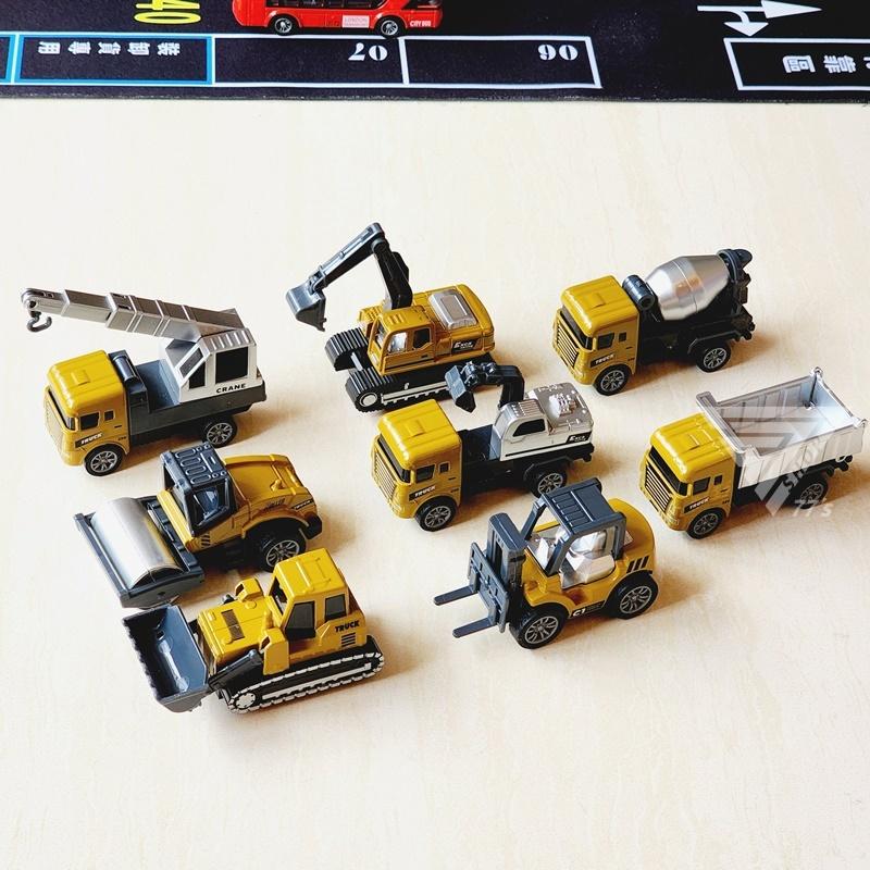 【台灣出貨】【金屬色工程車/8款可選】合金工程車玩具 細節可動 玩具車 吊車 怪手 挖掘車 砂石車 鏟土機 水泥車 堆高-細節圖8