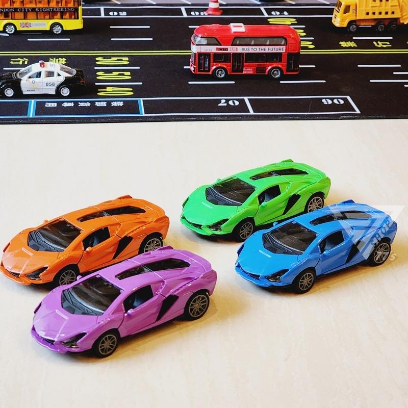 【台灣出貨】【可開門仿真合金模型跑車/4色可選】1:43 模型玩具車 迴力賽車 跑車玩具 合金小汽車 模型車 藍寶堅尼-細節圖2