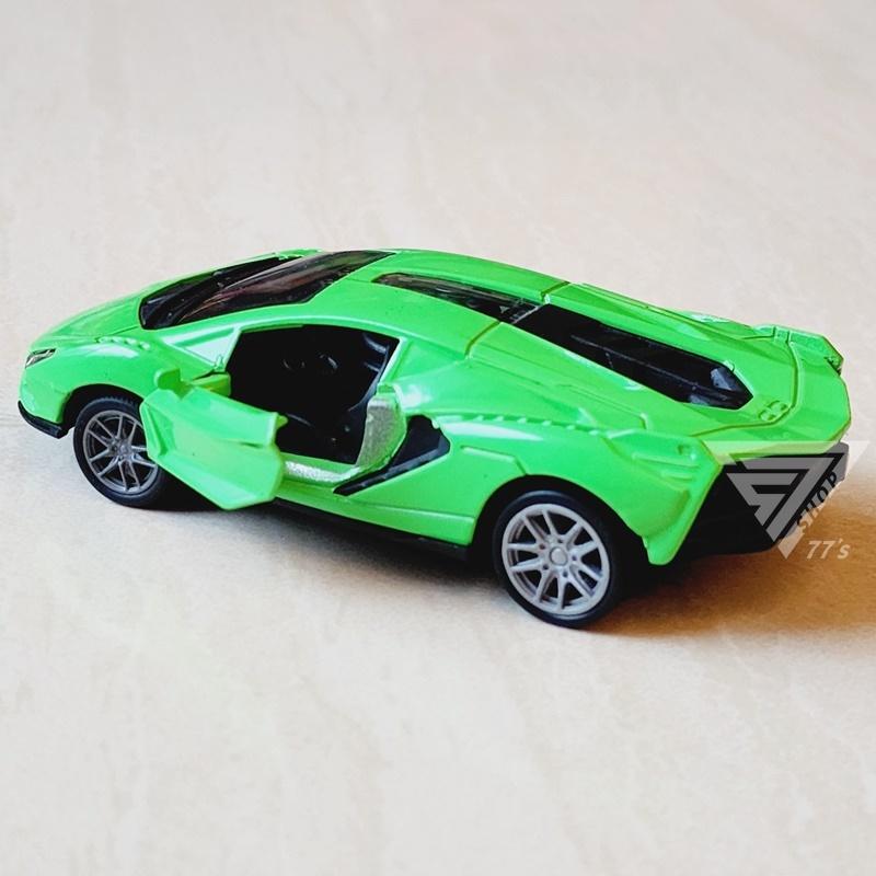 【台灣出貨】【可開門仿真合金模型跑車/4色可選】1:43 模型玩具車 迴力賽車 跑車玩具 合金小汽車 模型車 藍寶堅尼-細節圖9