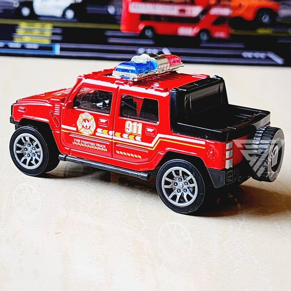 【台灣出貨】【警消皮卡合金車】合金小汽車 玩具車 警車 消防車 吉普車 越野車 汽車玩具 模型警車 消防玩具車-細節圖9