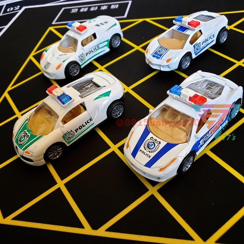 【台灣出貨】【仿真警車合金車/4款可選】1:64 模型玩具 警察 消防車 救護車 安全玩具 滑行車 道路場景 110-細節圖3