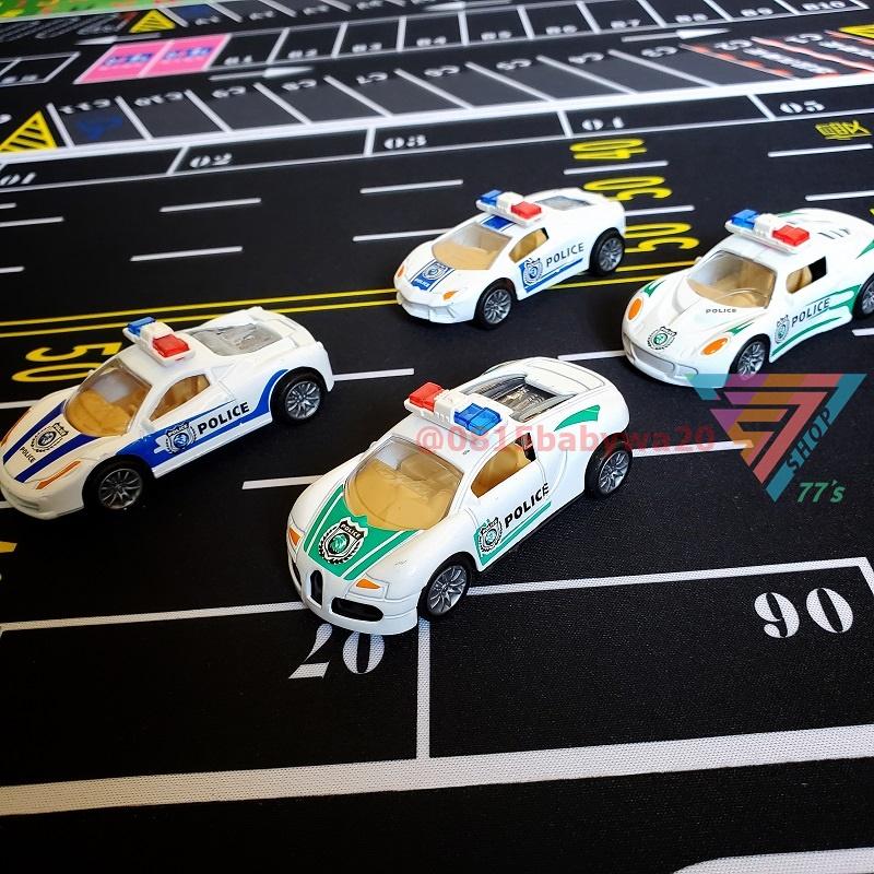 【台灣出貨】【仿真警車合金車/4款可選】1:64 模型玩具 警察 消防車 救護車 安全玩具 滑行車 道路場景 110-細節圖8