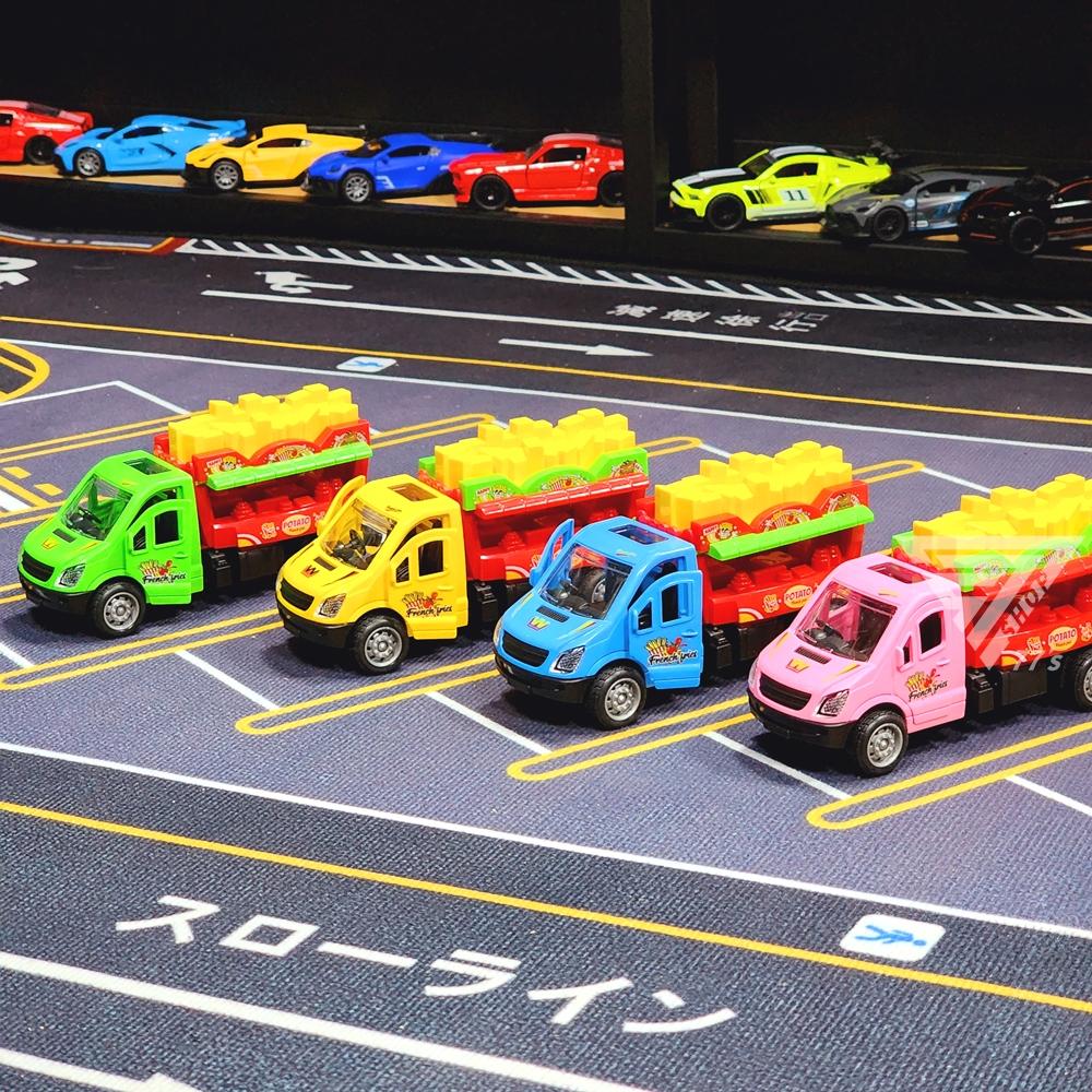 【台灣出貨】【薯條餐車/4色可開門】玩具餐車 慣性車 可開門玩具車 攤販車 旅行餐車 小汽車 小汽車玩具 餐車玩具-細節圖2