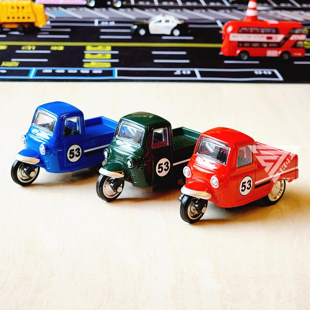 【台灣出貨】【 Q版復古合金小車】玩具車 泰國三輪車 小汽車 雙層巴士 復古老爺車 金龜車  mini cooper-細節圖2