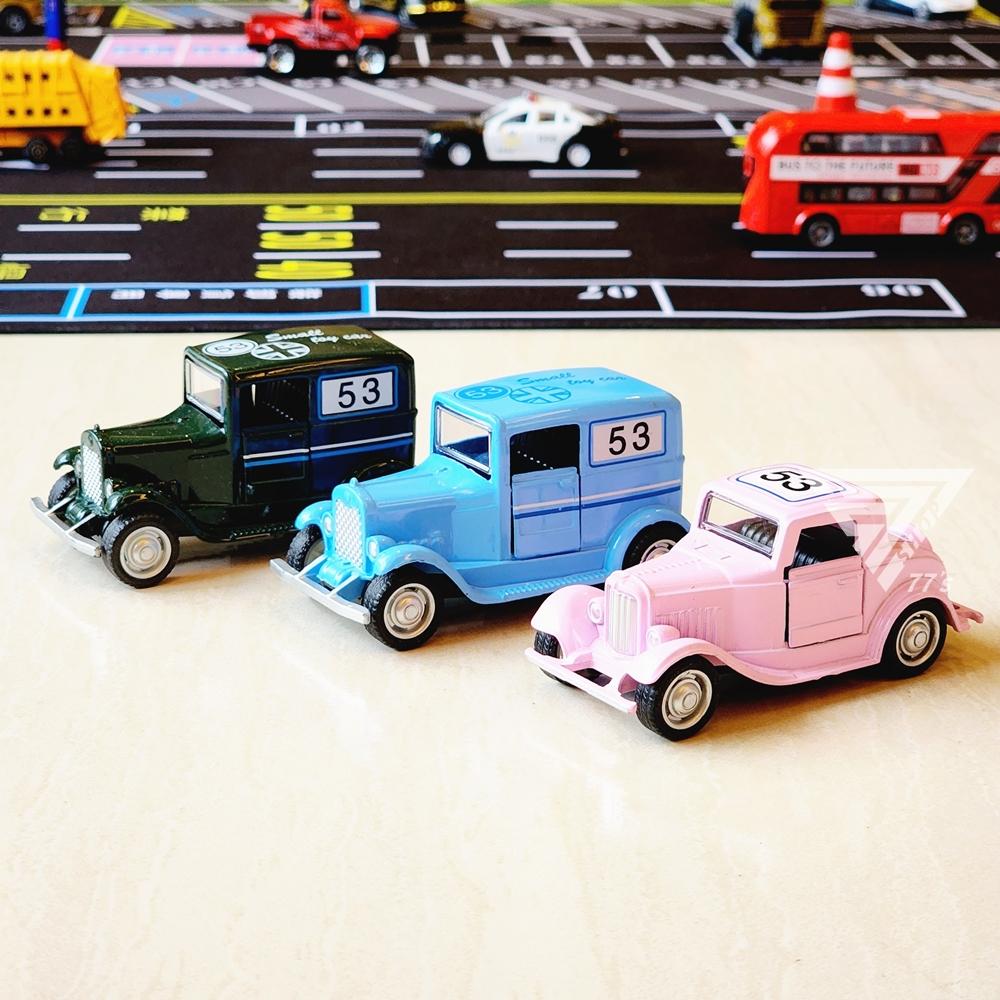 【台灣出貨】【 Q版復古合金小車】玩具車 泰國三輪車 小汽車 雙層巴士 復古老爺車 金龜車  mini cooper-細節圖8