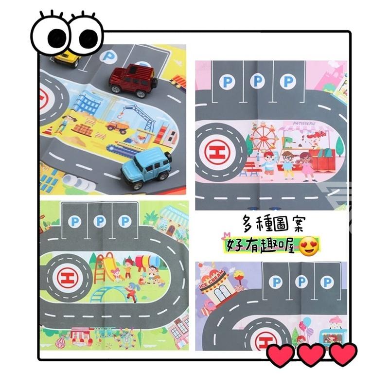 【台灣出貨】【道路場景遊戲墊手提袋/5款式】交通場景 停車場場景 城市樂園遊戲墊 可愛提袋 玩具車收納 交通遊戲墊-細節圖4