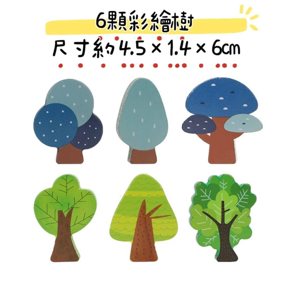 【台灣出貨】【木製軌道車 周邊系列】火車軌道配件 可愛城市樂園 場景 交通路障 路標 動物 人物 房子配件 城市積木-細節圖7