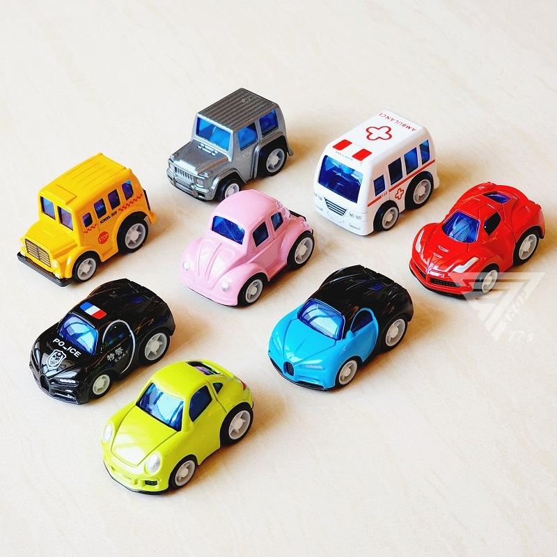 【台灣出貨】【Q版城市口袋迴力車/8入合金車盒裝】小汽車 兒童玩具車 MINI玩具車 玩具跑車 可愛迴力車 Q版保時捷-細節圖5