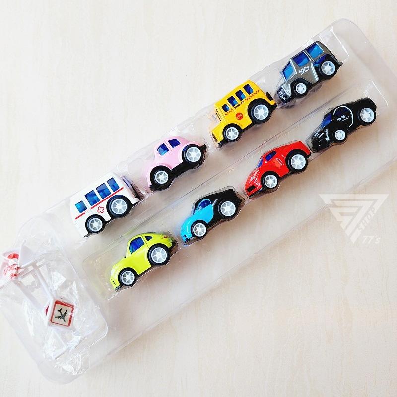 【台灣出貨】【Q版城市口袋迴力車/8入合金車盒裝】小汽車 兒童玩具車 MINI玩具車 玩具跑車 可愛迴力車 Q版保時捷-細節圖9
