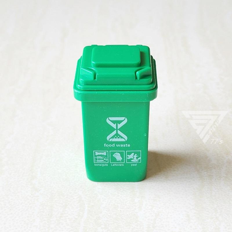 【台灣出貨】【迷你垃圾桶分類桶】場景模型配件 模型拍攝道具 道路場景 停車場配件 認知玩具 微型攝影 娃娃屋-細節圖8