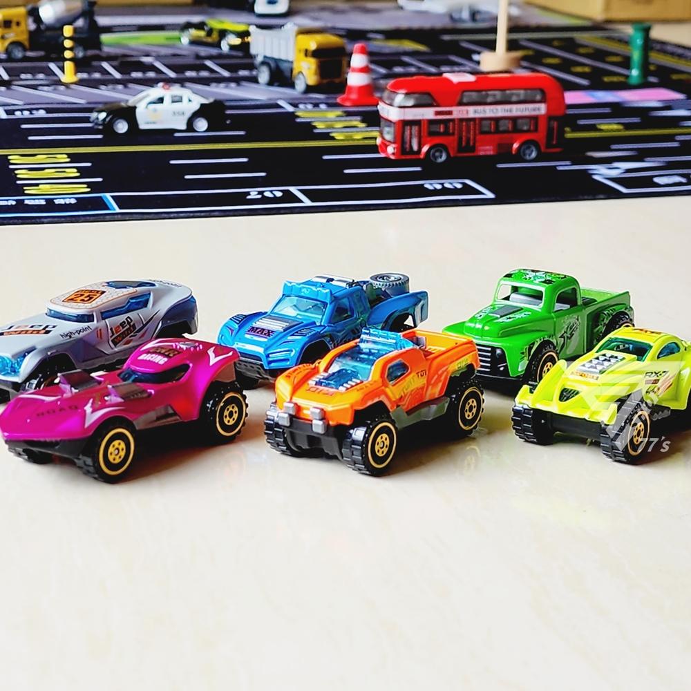 【台灣出貨】【美式肌肉車 玩具車】越野車 吉普車 復古皮卡 小汽車 卡車 模型車 玩具汽車 回力小汽車 迴力車-細節圖2