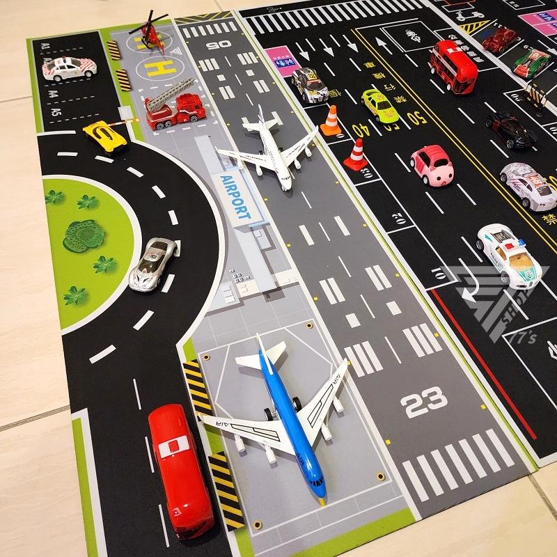 【新款機場密碼 含飛機套組 台灣製滑鼠墊】1:64 模型飛機 模型車地墊 遊戲墊 玩具車墊 適用( TOMICA 樂高-細節圖6