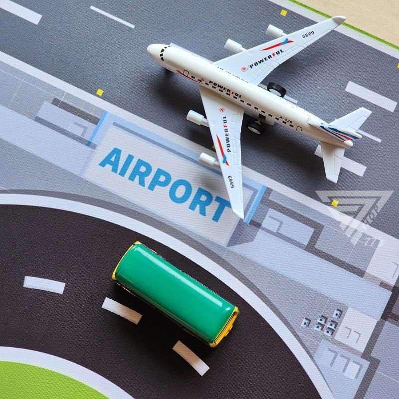【新款機場密碼 含飛機套組 台灣製滑鼠墊】1:64 模型飛機 模型車地墊 遊戲墊 玩具車墊 適用( TOMICA 樂高-細節圖8