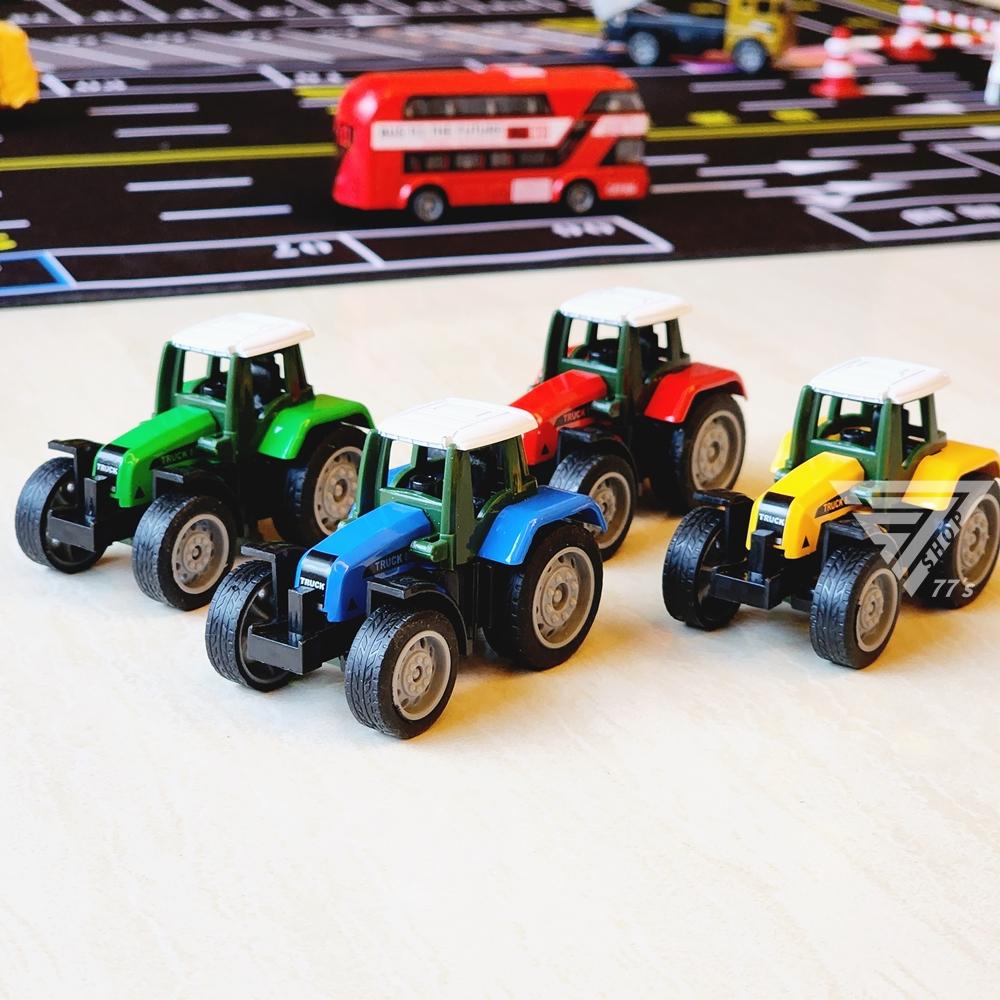 【台灣出貨】【農場車玩具車/4色】農用拖拉機 農夫車 農用車 玩具汽車 農作車 合金小汽車 仿真玩具車-細節圖2