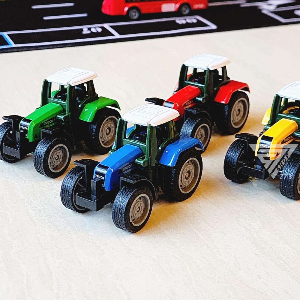 【台灣出貨】【農場車玩具車/4色】農用拖拉機 農夫車 農用車 玩具汽車 農作車 合金小汽車 仿真玩具車-細節圖4