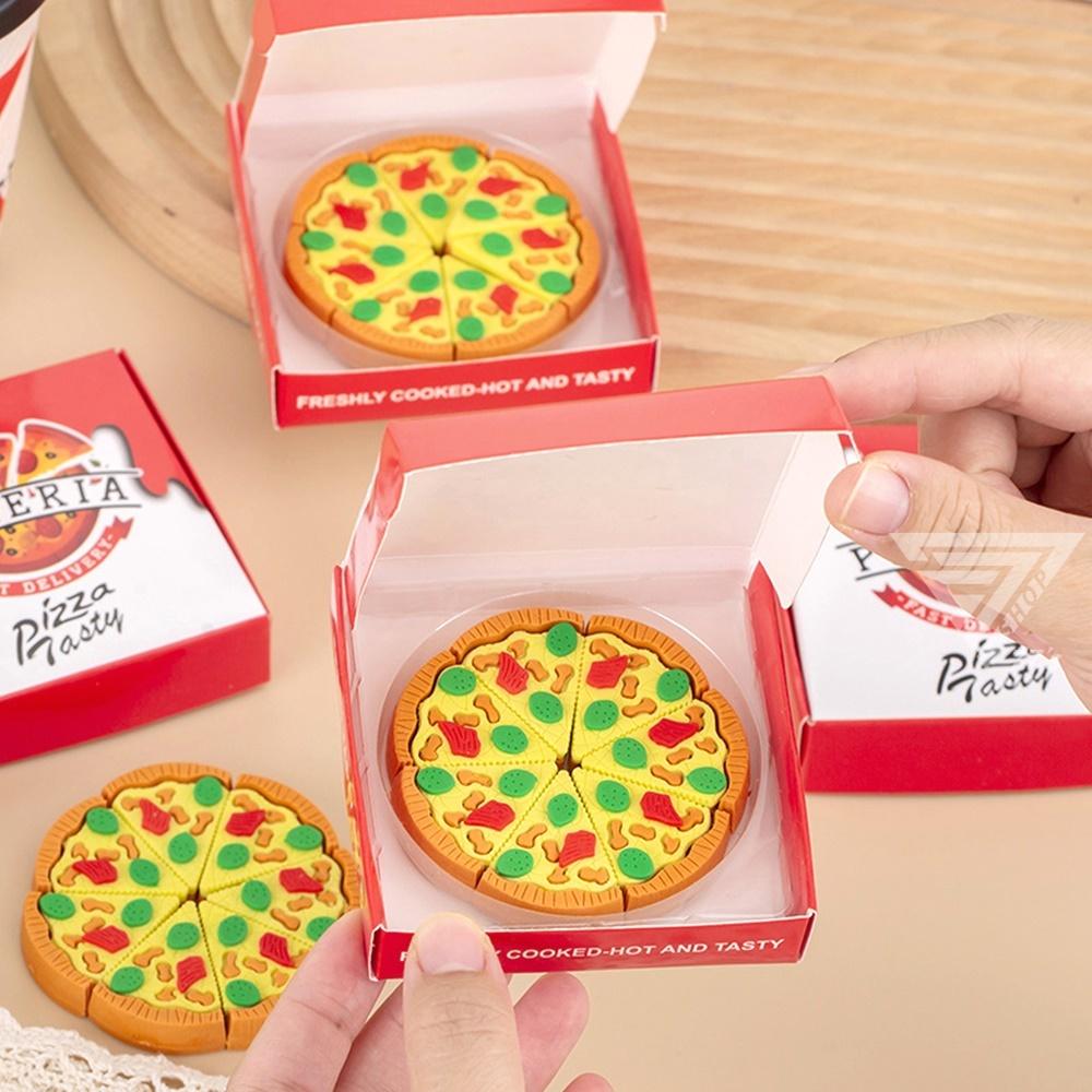 【台灣出貨】【仿真PIZZA造型橡皮擦】玩具橡皮擦 食物橡皮擦 仿真橡皮擦 創意橡皮擦 可愛橡皮擦 甜品橡皮擦 小橡皮擦-細節圖2