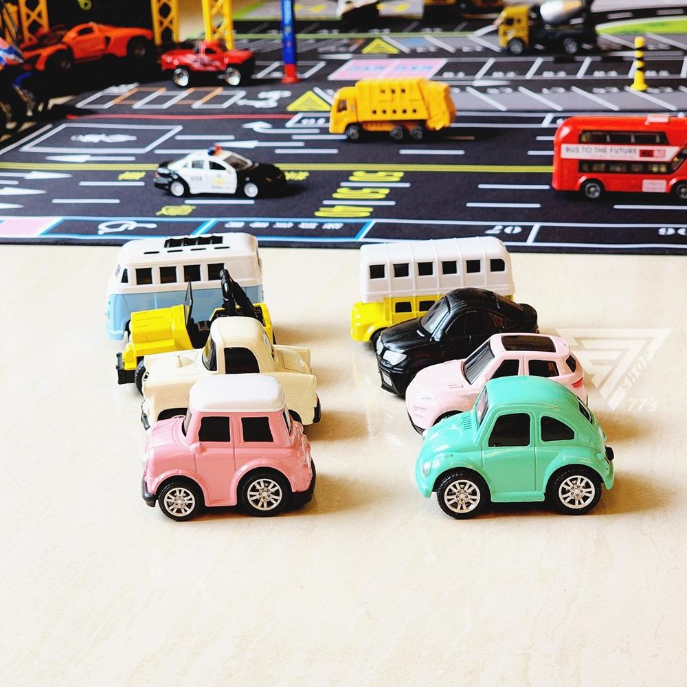 【台灣出貨】【8款Q版合金口袋迴力車】MINI玩具車 小汽車 Q版巴士 玩具車 玩具跑車模型 可愛迴力車 Q版跑車-細節圖4