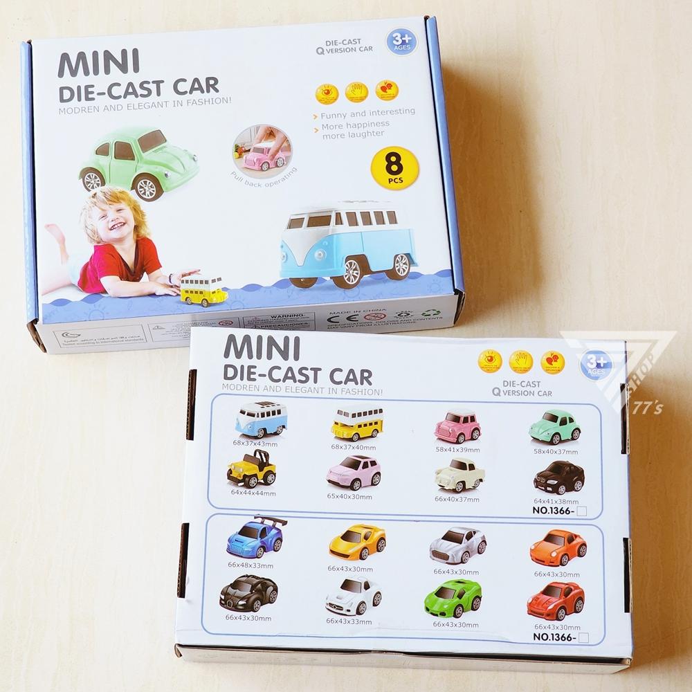 【台灣出貨】【8款Q版合金口袋迴力車】MINI玩具車 小汽車 Q版巴士 玩具車 玩具跑車模型 可愛迴力車 Q版跑車-細節圖9