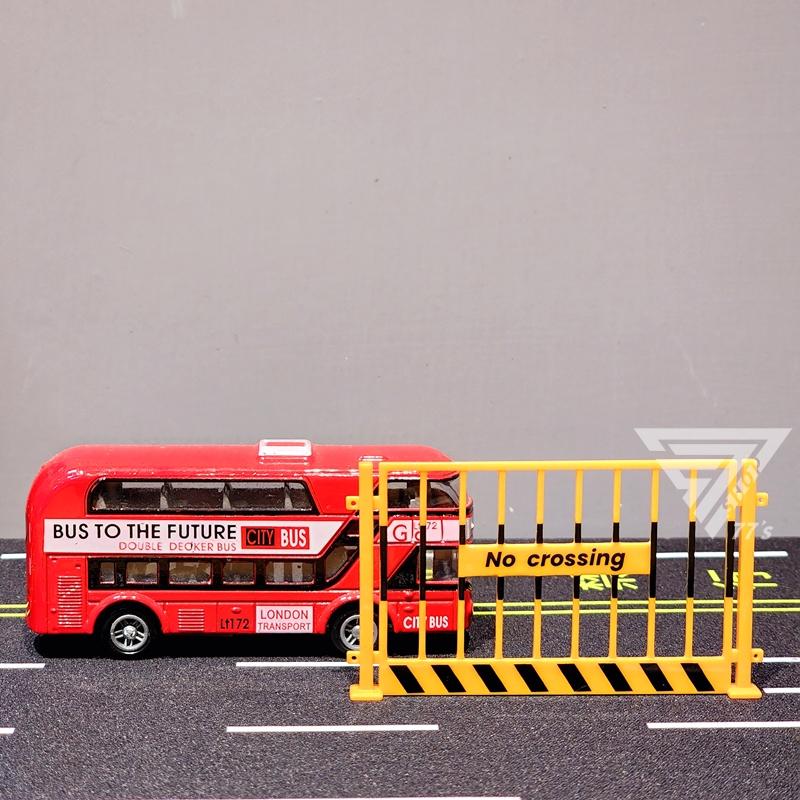 【台灣出貨】【禁止跨越門欄 微縮模型】停車場配件 認知玩具 道路場景 玩具車配件 娃娃屋玩具 微型攝影 仿真道具-細節圖3