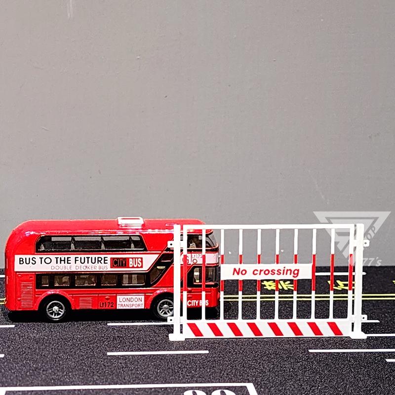 【台灣出貨】【禁止跨越門欄 微縮模型】停車場配件 認知玩具 道路場景 玩具車配件 娃娃屋玩具 微型攝影 仿真道具-細節圖4