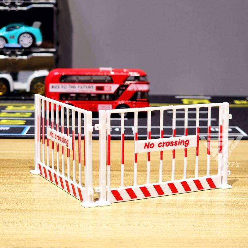 【台灣出貨】【禁止跨越門欄 微縮模型】停車場配件 認知玩具 道路場景 玩具車配件 娃娃屋玩具 微型攝影 仿真道具-細節圖6