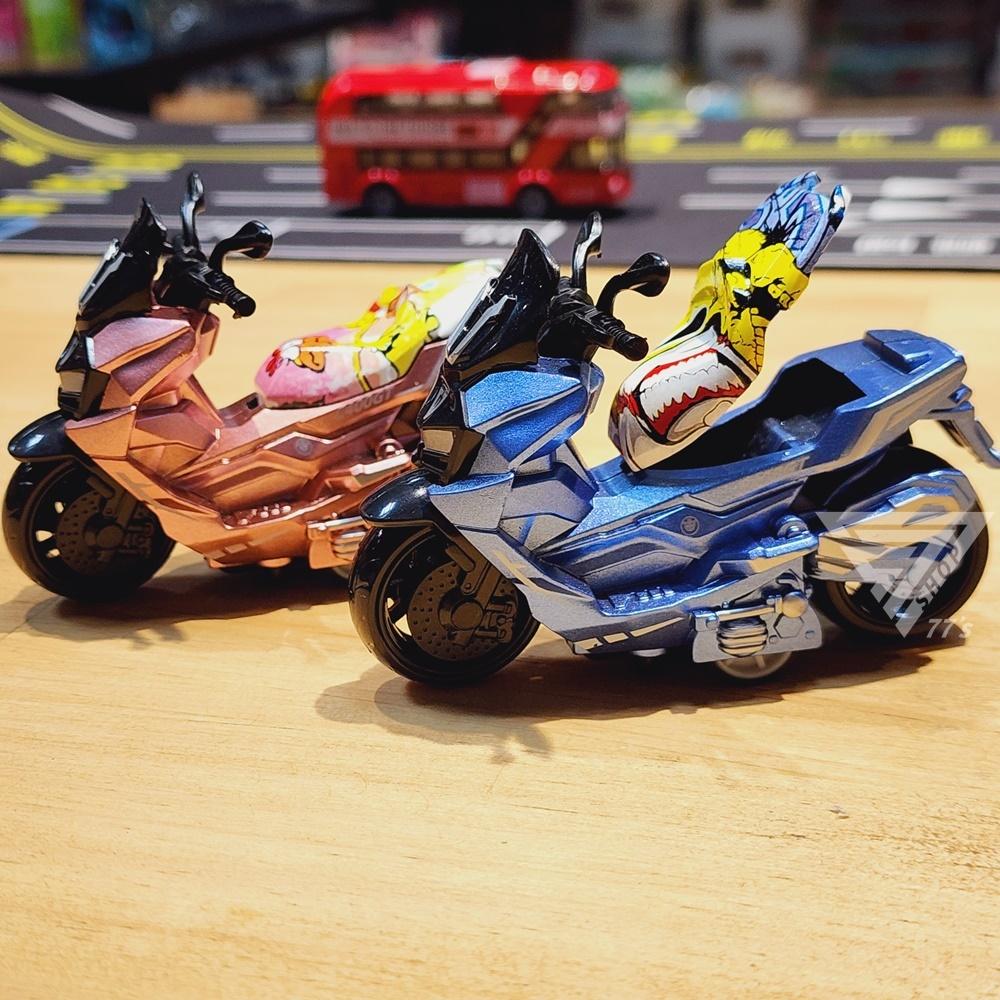 【台灣出貨】【迴力仿真合金模型摩托車/後座可掀蓋】重機摩托車 復古摩托車 勁戰 玩具摩托車 小綿羊 可掀蓋摩托車 大綿羊-細節圖7