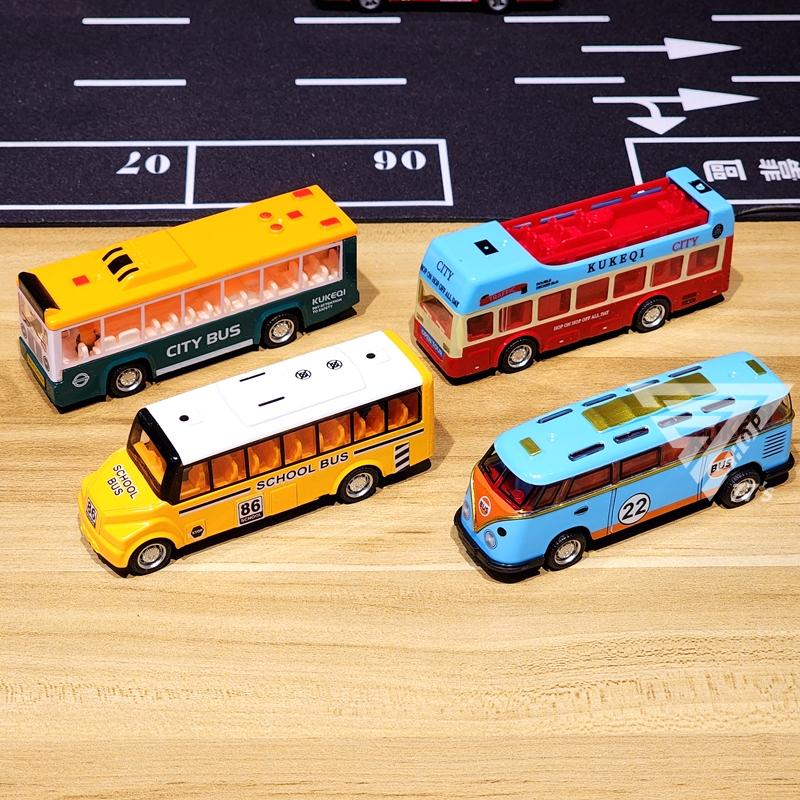 【台灣出貨】【國際巴士模型合金車】雙層巴士 校車模型 觀光巴士 大巴模型車 旅遊巴士 模型巴士 交通車 玩具車-細節圖4