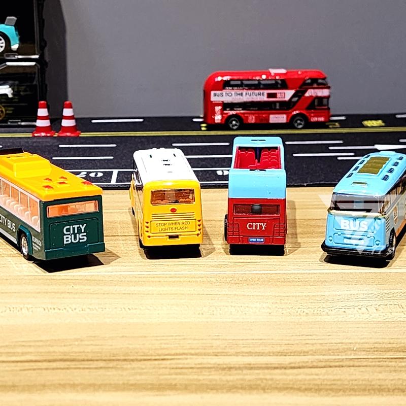 【台灣出貨】【國際巴士模型合金車】雙層巴士 校車模型 觀光巴士 大巴模型車 旅遊巴士 模型巴士 交通車 玩具車-細節圖8