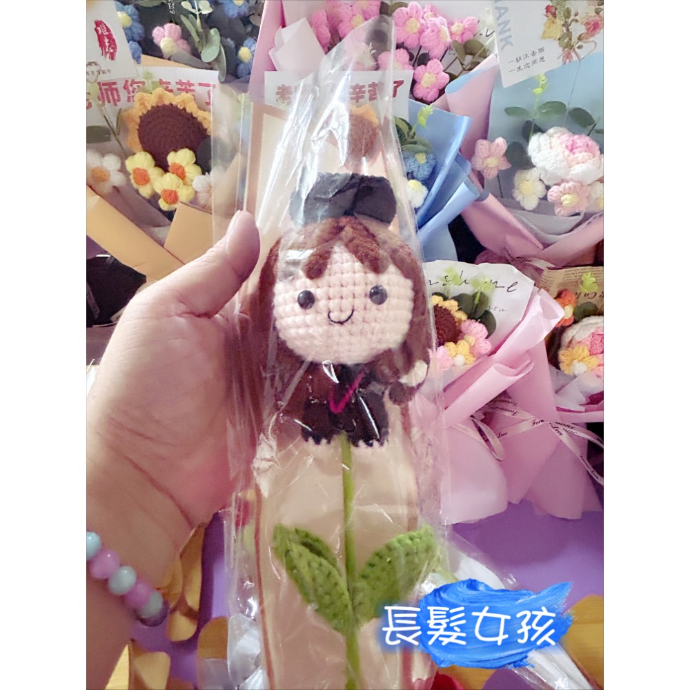 手工全針織大畢業娃娃-規格圖4