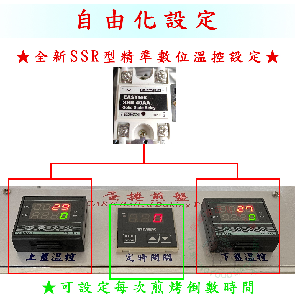 [武聖食品機械]手動式蛋捲機(SSR型數位溫控款) (武聖蛋捲機/手動式蛋卷機/手工蛋捲/SSR型數位精準溫控 )-細節圖5