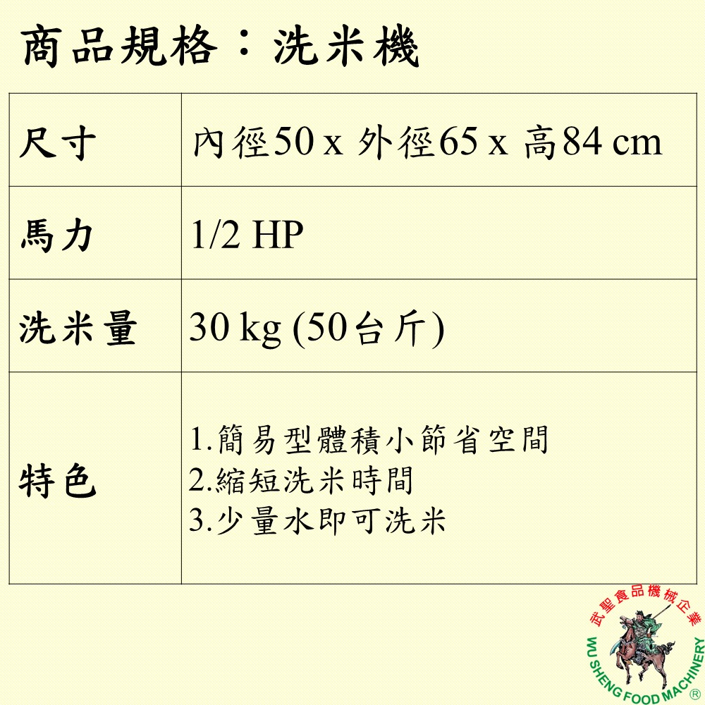 [武聖食品機械]洗米機 (洗綠豆/黃豆/紅豆/芝麻 )-細節圖2