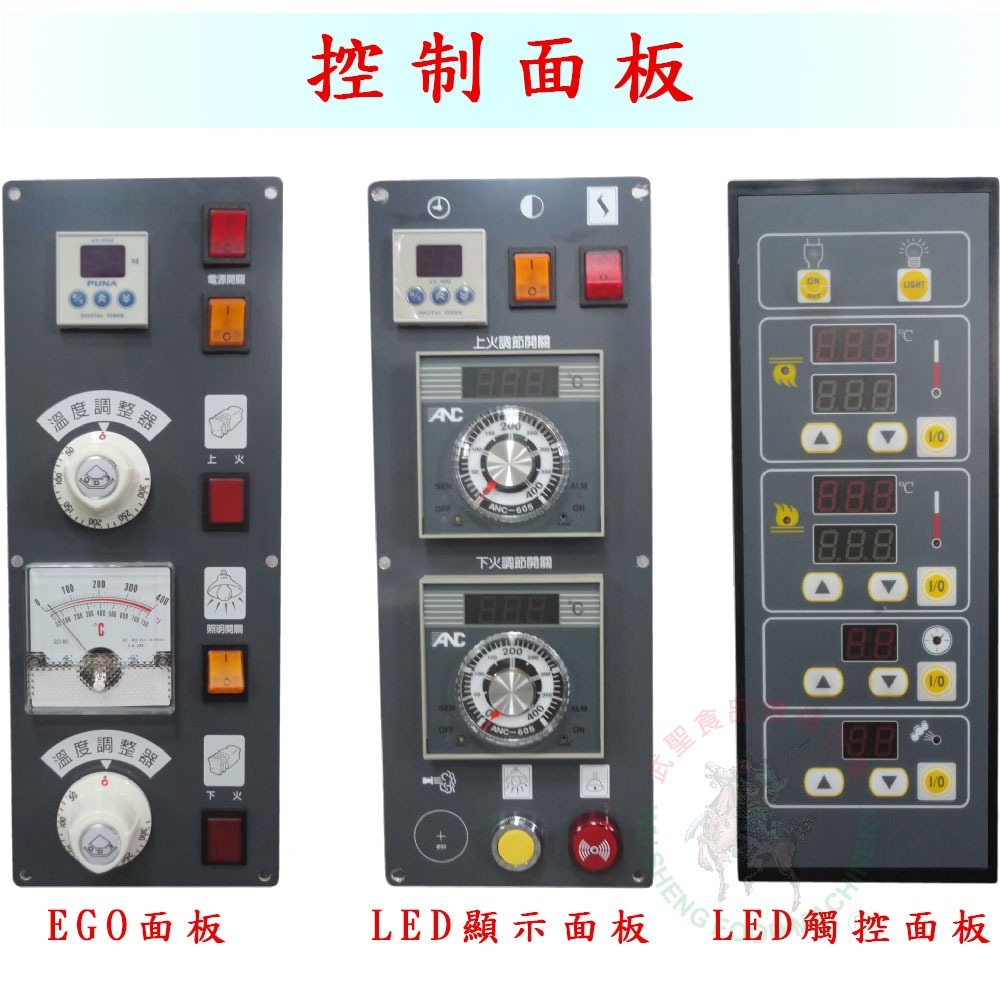 [武聖食品機械]一層半盤烤箱 (EGO烤箱/LED顯示烤箱/LED觸控烤箱 )-細節圖3