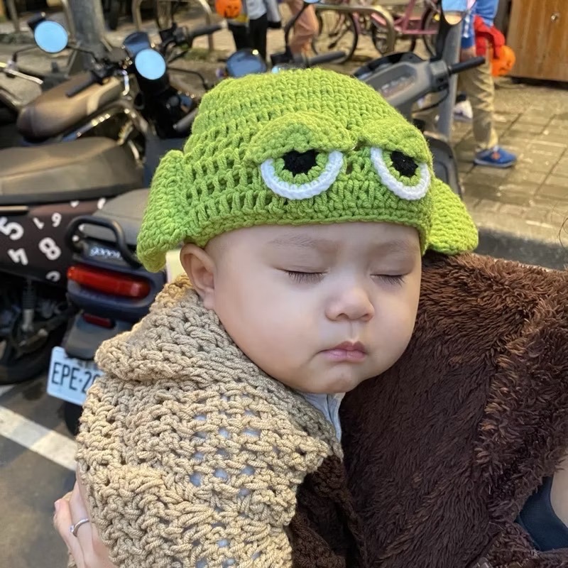 萬聖節 尤達寶寶 變裝 寶寶 遊行 排隊 寶寶服裝-細節圖2