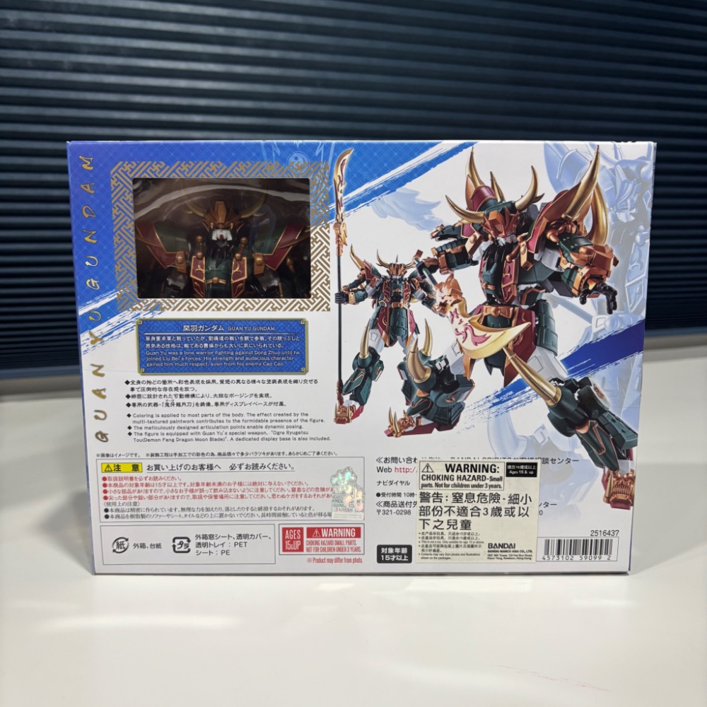 台灣現貨 正版 萬代 三國志 鋼彈 超合金魂 關羽 BANDAI METAL ROBOT魂-細節圖4