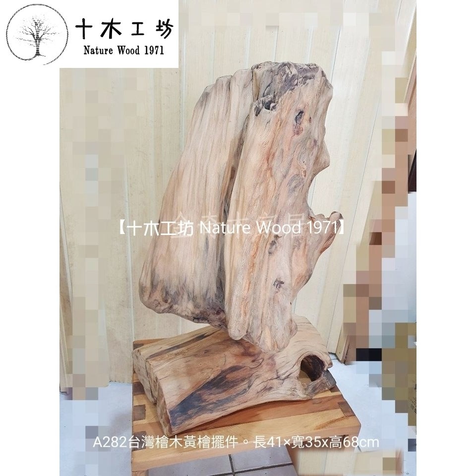 【十木工坊】台灣檜木黃檜擺件-長41x寬35x高68cm-A282.天雕奇木.造型擺設.裝置藝術.創作素材-細節圖2