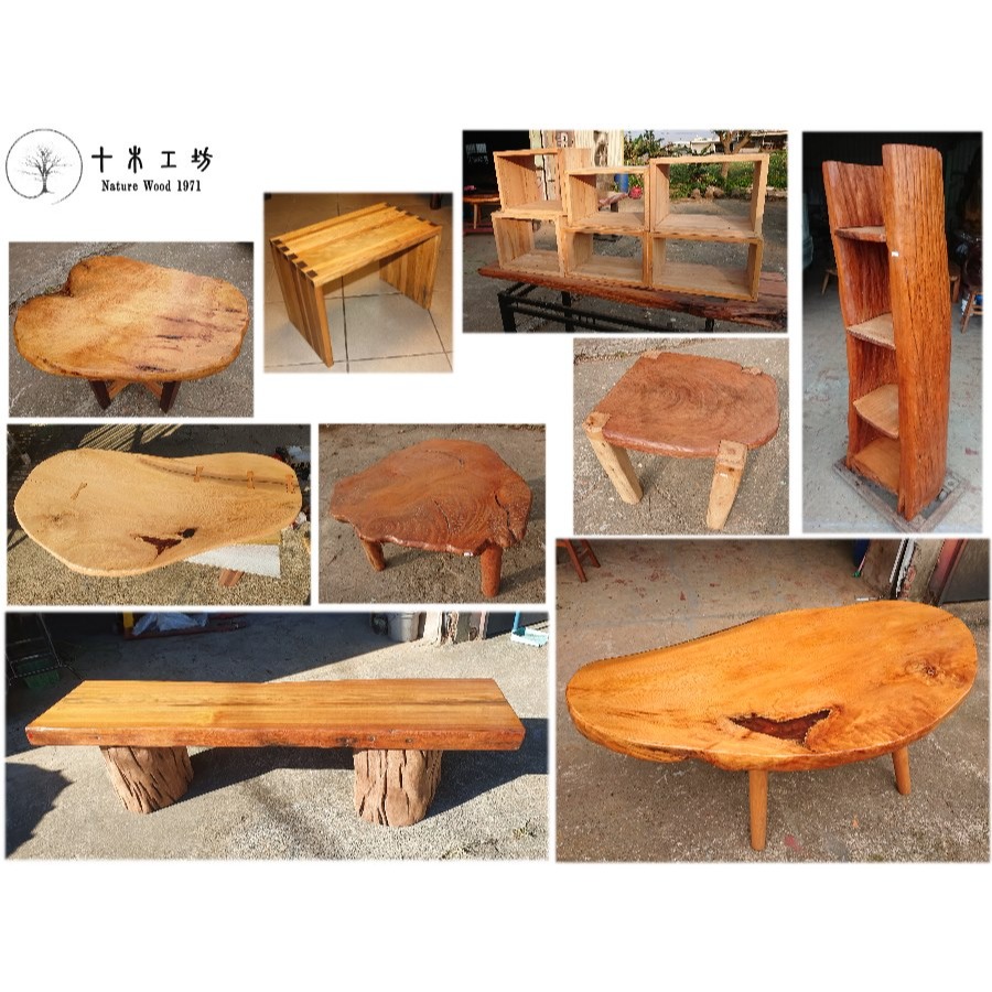 【十木工坊】台灣檜木板凳.原木椅 60*22*34cm-A148(原木桌.餐桌.茶几.原木椅.實木椅.傢俱)-細節圖3