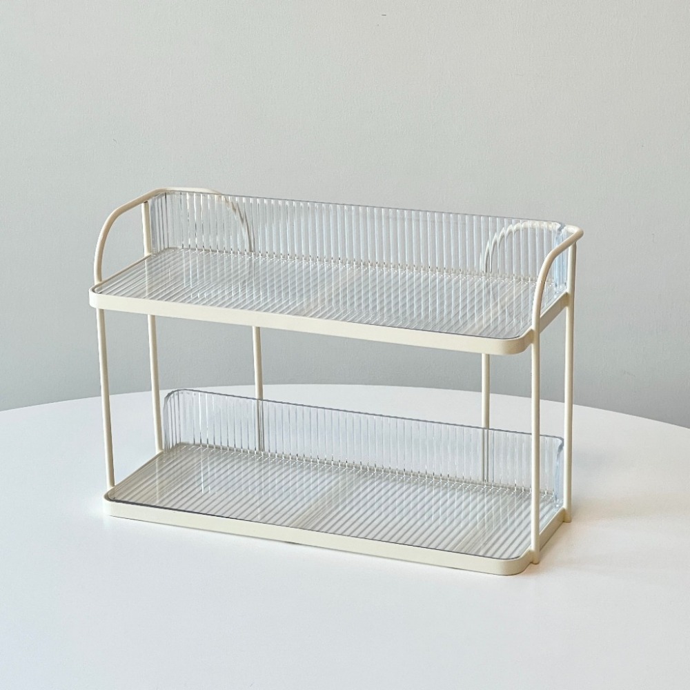 【台灣現貨】秒發貨🤍女生 女孩🤍輕奢化妝品🤍送禮 收納 香水 置物架 桌面 收納盒 浴室 洗手間 洗漱台 整理-細節圖6