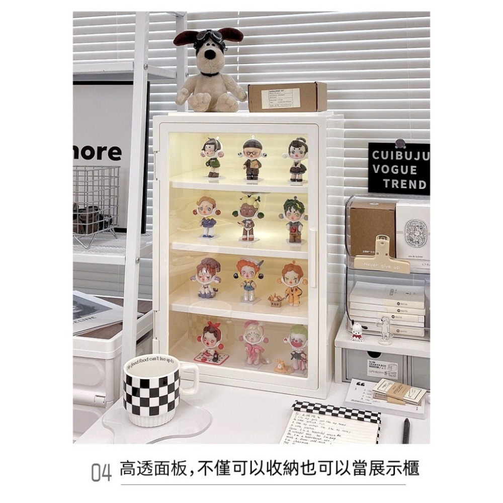 【台灣現貨】秒發貨🤍INS小櫃子🤍化妝品💓收納盒💓大容量 桌面 收納箱 防塵 口紅護膚 梳妝台 網紅置物架-細節圖6