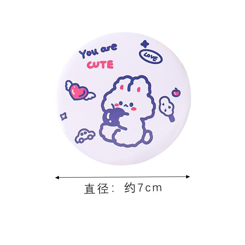【台灣實用】現貨秒出♥鏡子♥外出方便鏡子超可愛♥卡通🐨 口袋小鏡子 可愛ins少女心化妝小圓鏡 學生禮品 隨身攜-細節圖3