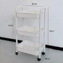 【台灣收納】現貨秒出🔥零食小推車🔥置物架 廚房 落地浴室 移動 床頭櫃 移動餐桌 收納書 放置 推車 架子-規格圖8