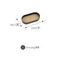 【台灣現貨】✅現貨 香水 保養品 北歐風 ⚪鐵藝收納盤⚫ins風 桌面 收納盒 橢圓形 鑰-規格圖6